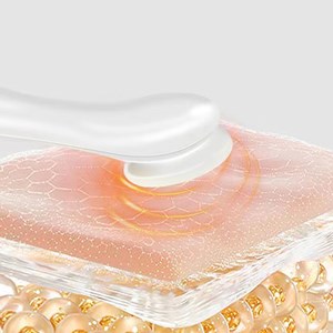 Instrument de beauté avec microcourants ems, vibration.