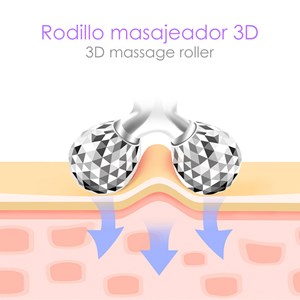 Roulette de massage 3d. Étirement lifting facial. Effet amincissant.