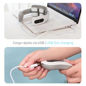 Massager de cou h81 avec mode chaleur et impulsions.