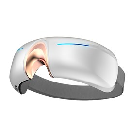 Massager oculaire avec 4 modes de vibration, mode chaleur et compression chaude.