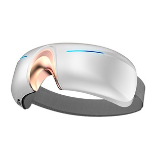 Massager oculaire avec 4 modes de vibration, mode chaleur et compression chaude.