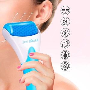 Rouleau de glace facial, instrument de massage et de soins.
