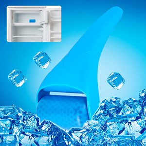 Roulette de glace faciale, instrument de massage et de soin. Tête en plastique