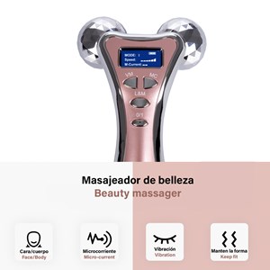 Appareil de massage facial et corporel. Fonctions de vibration, microcourants.