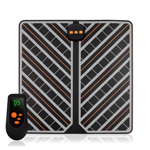 Stimulateur de pieds portable ems pliable avec télécommande.