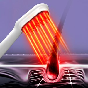 Peigne médical avec traitement de luminothérapie et massage à 9 intensités.