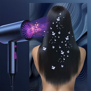 Sèche-cheveux avec ions négatifs, 1000w de puissance, 3 niveaux de température