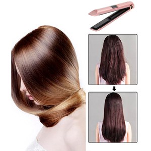 Fer à friser sans fil 2 en 1, bouclage et lissage. Avec 3 niveaux