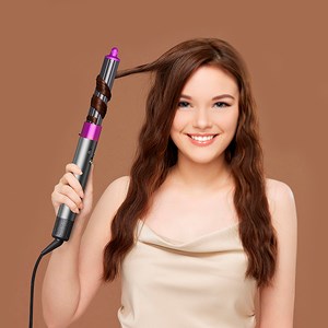Brosse à air chaud professionnelle 6 en 1 avec têtes.