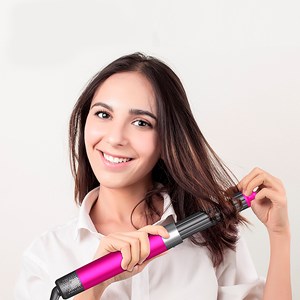 Brosse à air chaud professionnelle 6 en 1 avec têtes.