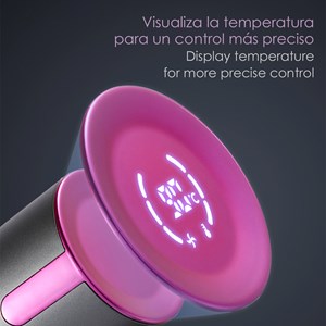 Sèche-cheveux ionique de 1500w, 3 vitesses, jusqu'à 90°c.