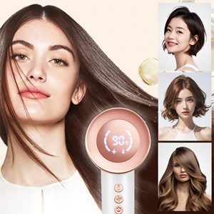 Sèche-cheveux ionique de 1500w, 3 vitesses, jusqu'à 90°c.