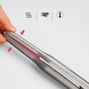 Fer à friser avec panneau en céramique 3d. Températures de 150 à 235 degrés.