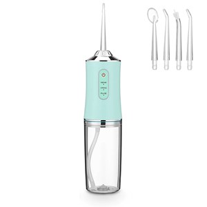 Irrigateur buccal avec 4 têtes. 220ml, rotation 360, 3 modes.