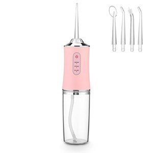 Irrigateur buccal avec 4 têtes. 220ml, rotation 360, 3 modes.