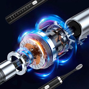 Brosse à dents électrique sonique, pour adultes, avec 8 fonctions.