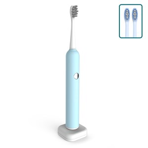 Brosse à dents électrique avec batterie rechargeable et 3 têtes.