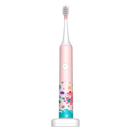 Brosse à dents électrique enfant avec batterie rechargeable et tête.