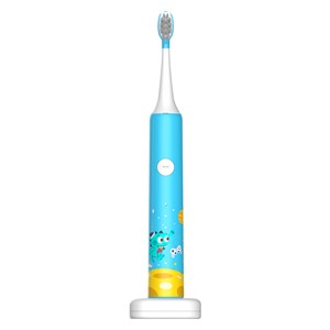 Brosse à dents électrique pour enfants avec batterie rechargeable et tête.