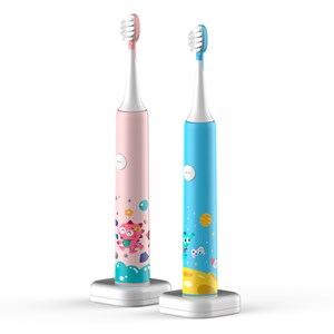 Brosse à dents électrique pour enfants avec batterie rechargeable et tête.