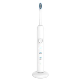 Brosse à dents électrique avec batterie rechargeable et tête.