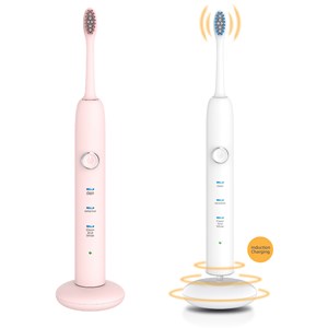 Brosse à dents électrique avec batterie rechargeable et tête.