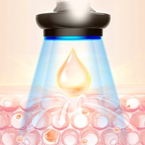 Instrument cosmétique de beauté faciale intégrale : ultrasons, chaleur.