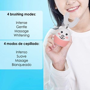 Brosse à dents enfant et08 en forme de u électrique sonic.