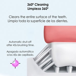 Brosse à dents enfant et08 en forme de u électrique sonic.