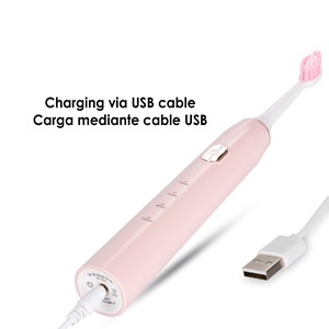 Brosse à dents électrique sonique et01. Modes nettoyer, polir et blanchir.