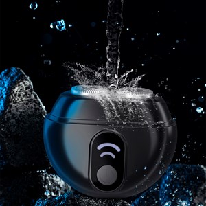 Rasoir électrique avec 2 vitesses et couvercle de protection.