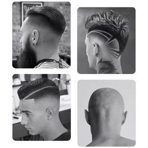 Tondeuse de précision pour cheveux et barbe avec batterie.