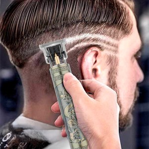 Tondeuse de précision pour les cheveux et la barbe avec batterie.