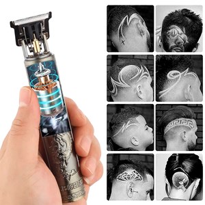 Tondeuse de précision pour les cheveux et la barbe avec batterie.