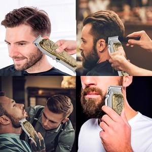 Tondeuse à cheveux et à barbe. 6800 tr/min et batterie lithium de 1500 mAh.