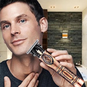 Tondeuse à cheveux et à barbe rechargeable 1200mah. Design rétro ergonomique