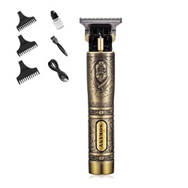 Tondeuse à cheveux et à barbe rechargeable 1200mah. Design rétro ergonomique.