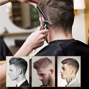 Tondeuse à cheveux et à barbe rechargeable 1200mah. Design rétro ergonomique.