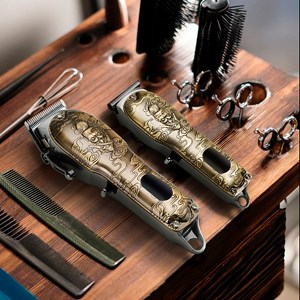 Kit 2 en 1 avec tondeuse + styliseur de cheveux et barbe lm-2025.