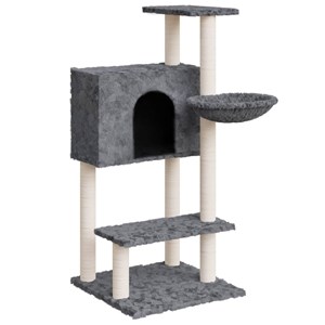 Arbre à chat meuble tour grimper jouet 61 x 61 x 108.5 cm gris