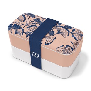 Lunch box rectangulaire 2x500ml ginkgo