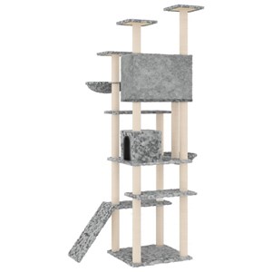 Arbre à chat meuble tour grimper jouet 104 x 78 x 191 cm gris