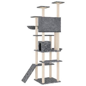 Arbre à chat meuble tour grimper jouet 104 x 78 x 191 cm gris