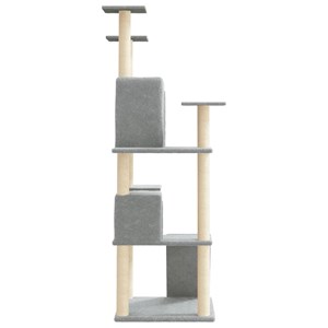 Arbre à chat meuble tour grimper jouet 67 x 60 x 153 cm gris