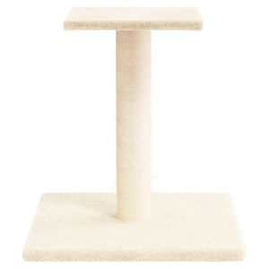 Arbre à chat meuble tour grimper jouet 34.5 x 34.5 x 38 cm crème