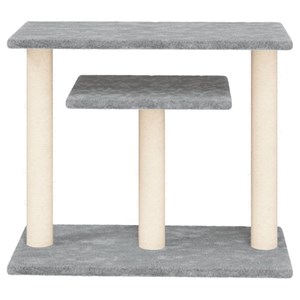 Arbres à chat avec plates-formes clair 62,5 60 x 34.5 x 62.5 cm gris