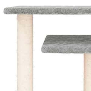Arbres à chat avec plates-formes clair 62,5 60 x 34.5 x 62.5 cm gris