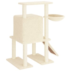 Arbre à chat meuble tour grimper jouet 84.5 x 54 x 96.5 cm crème
