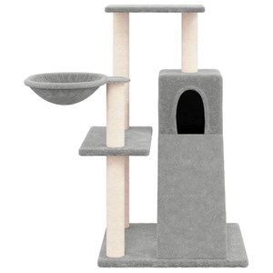 Arbre à chat meuble tour grimper jouet 73 x 49 x 82 cm gris