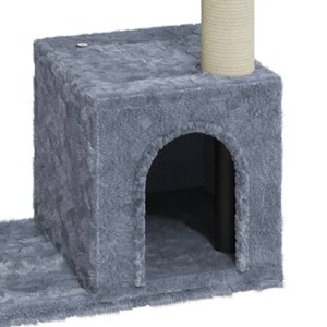 Arbre à chat meuble tour grimper jouet 70 x x cm gris